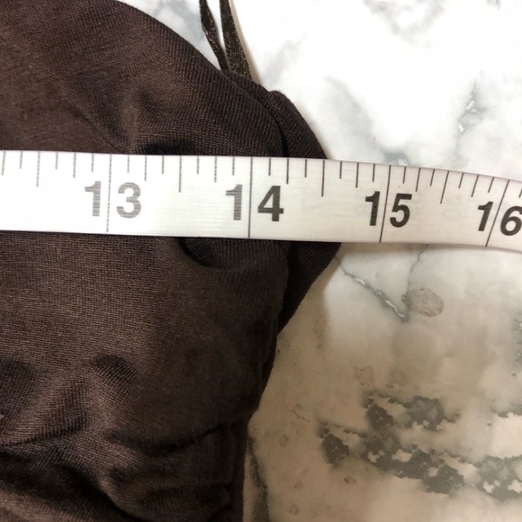 Outback Red The Limited Brown Halter Maxi Dress Soft Size M NWT - Picture 4 of 4